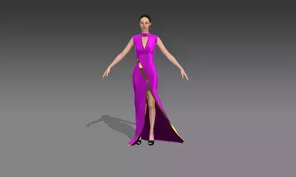 DRESS ASYMETRIC PINK COLOR MODERN LOOK