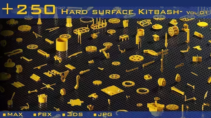 250 Hard surface-kitbash-Vol 01