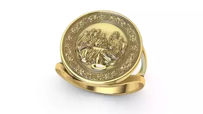 Ring religious Last Supper Sagrada Comunion Santa Ceia 3D print model