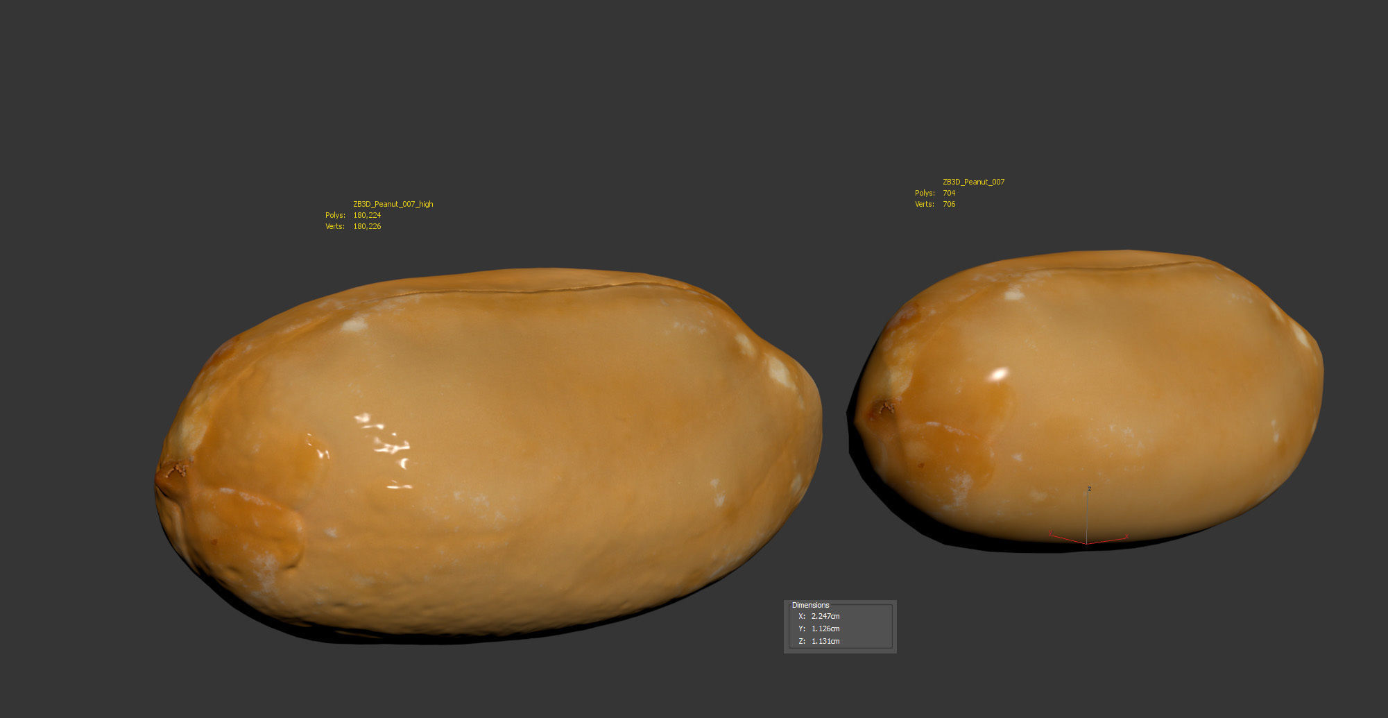 Peanut 3D model_5