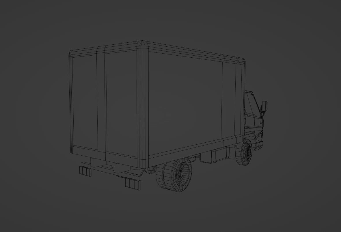 Hyundai HD 45 Low-poly 3D model_8