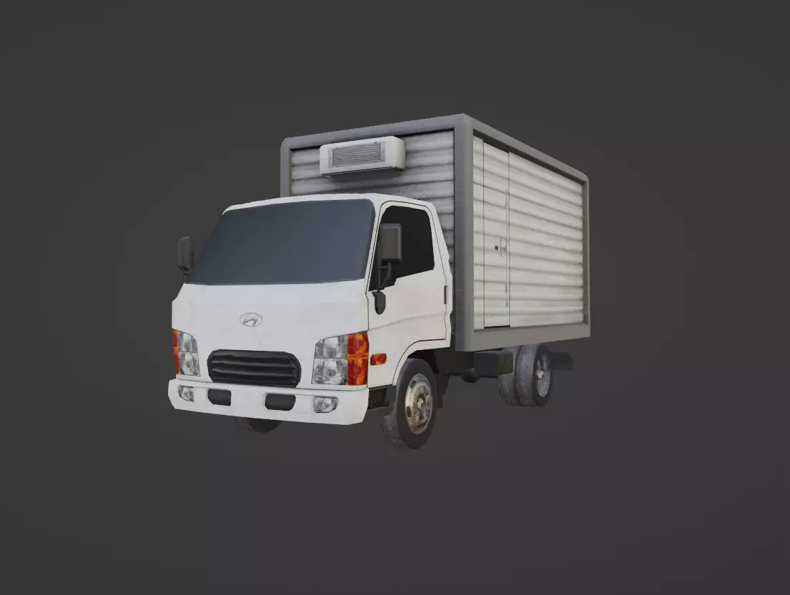Hyundai HD 45 Low-poly 3D model_0