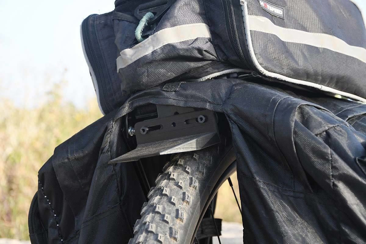 Bicycle Back Luggage Carrier Mudguard 3D print model_10