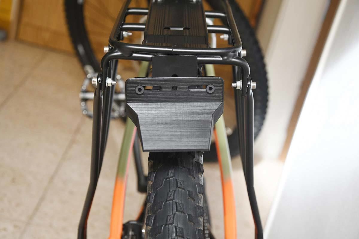 Bicycle Back Luggage Carrier Mudguard 3D print model_14