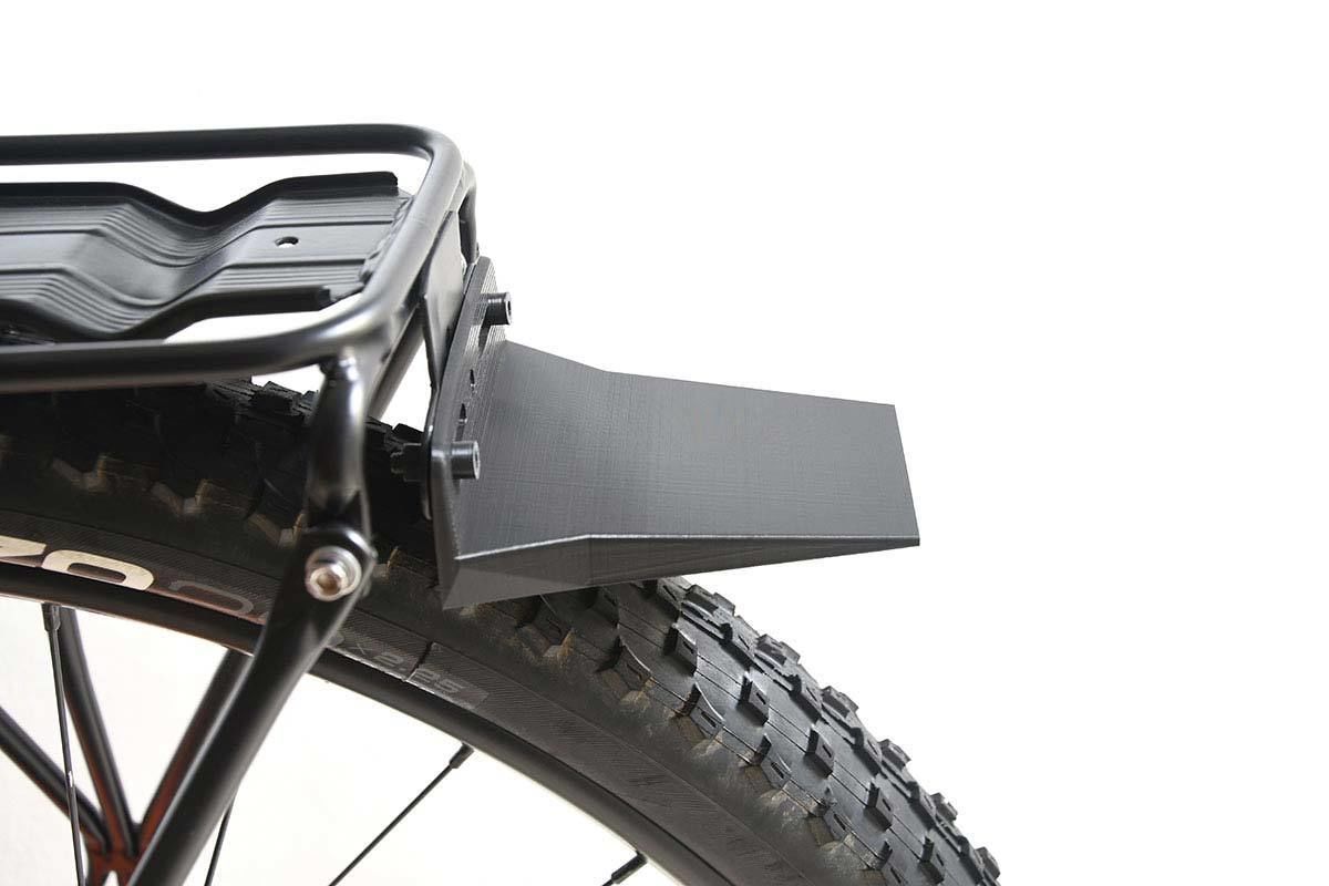 Bicycle Back Luggage Carrier Mudguard 3D print model_4