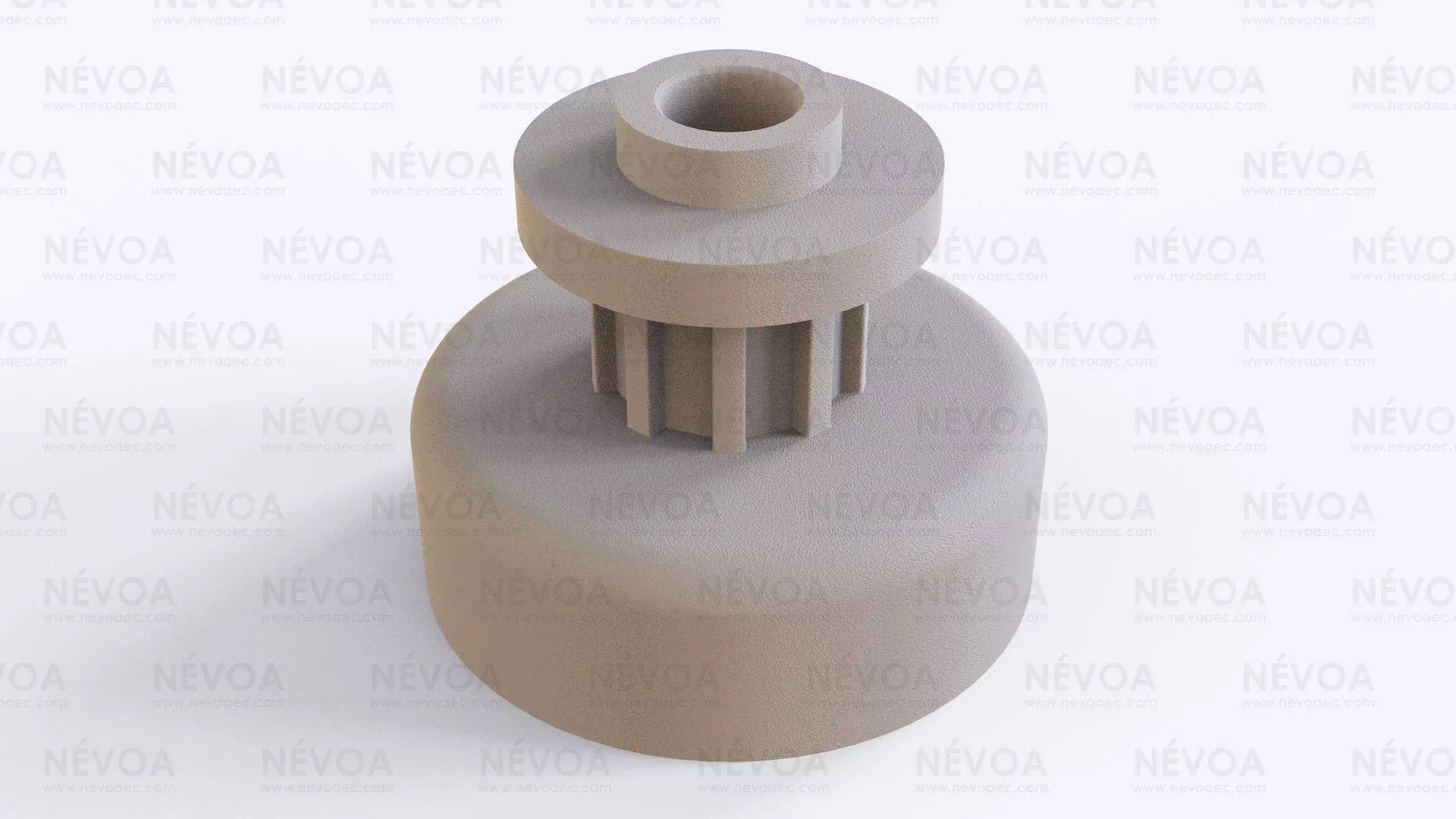 Gear for drive belt of sewing machine - Singer starlet 3D print model_0