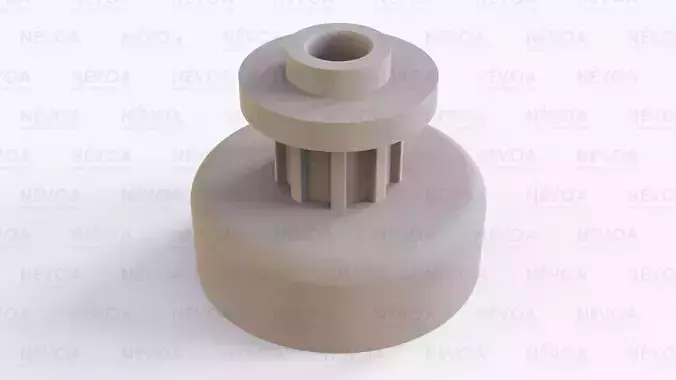 Gear for drive belt of sewing machine - Singer starlet 3D print model