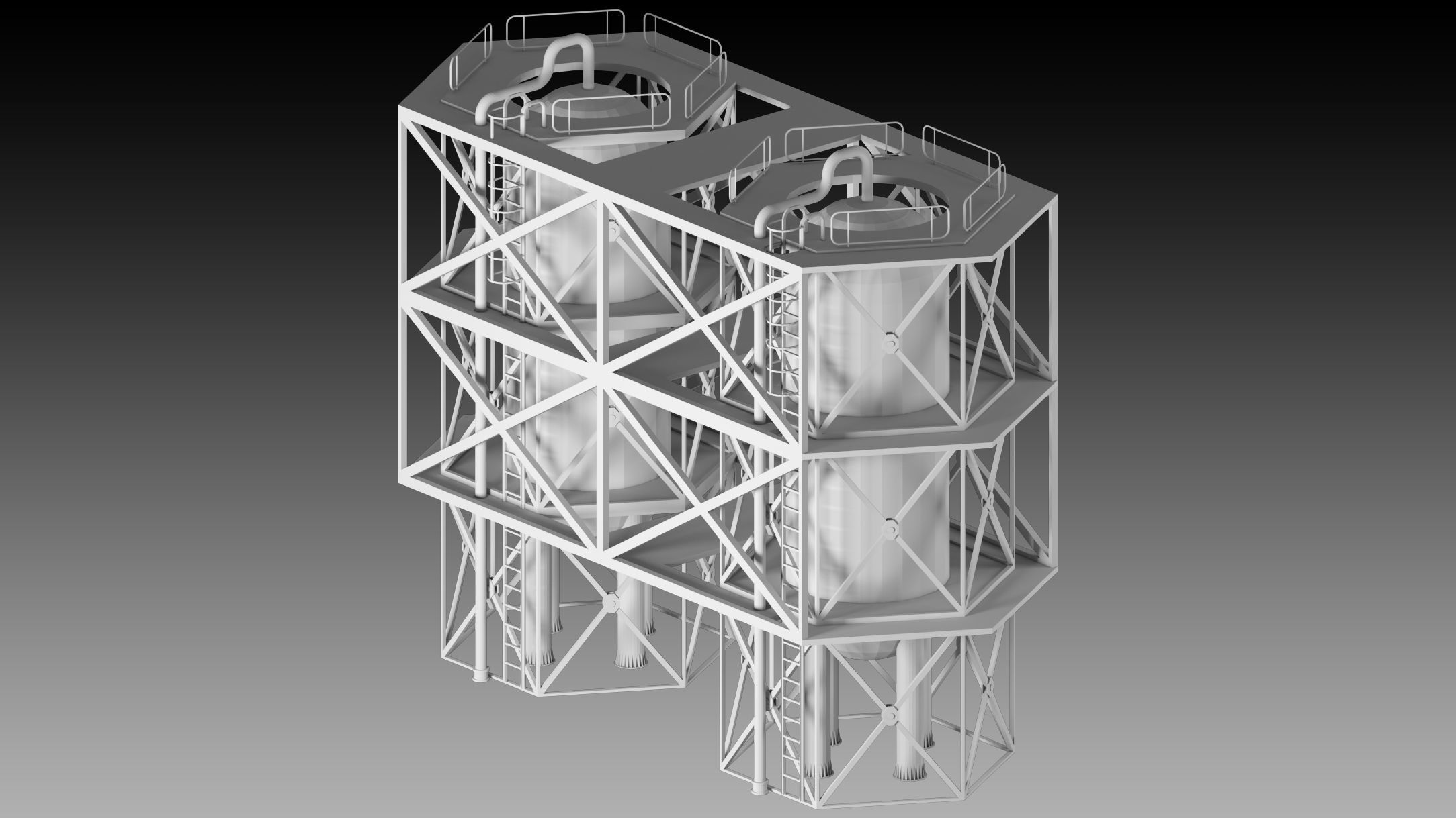 12 Factory Props-High detail 3d models- Vol 04 Low-poly 3D model_8