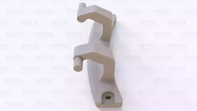 Washing machine door bracket 3D print model