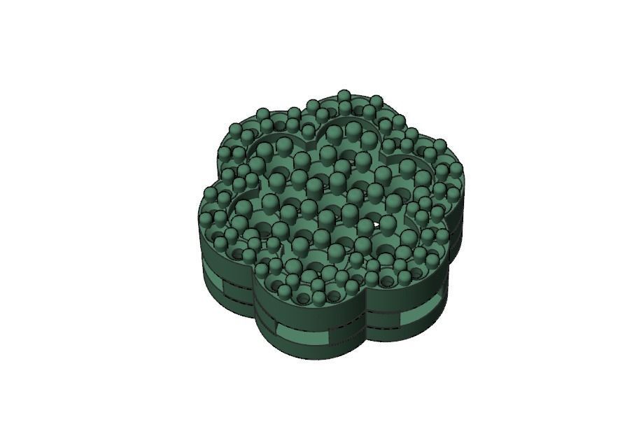 earring rose gold ring with diamonds 3D print model_3