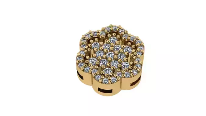 earring rose gold ring with diamonds