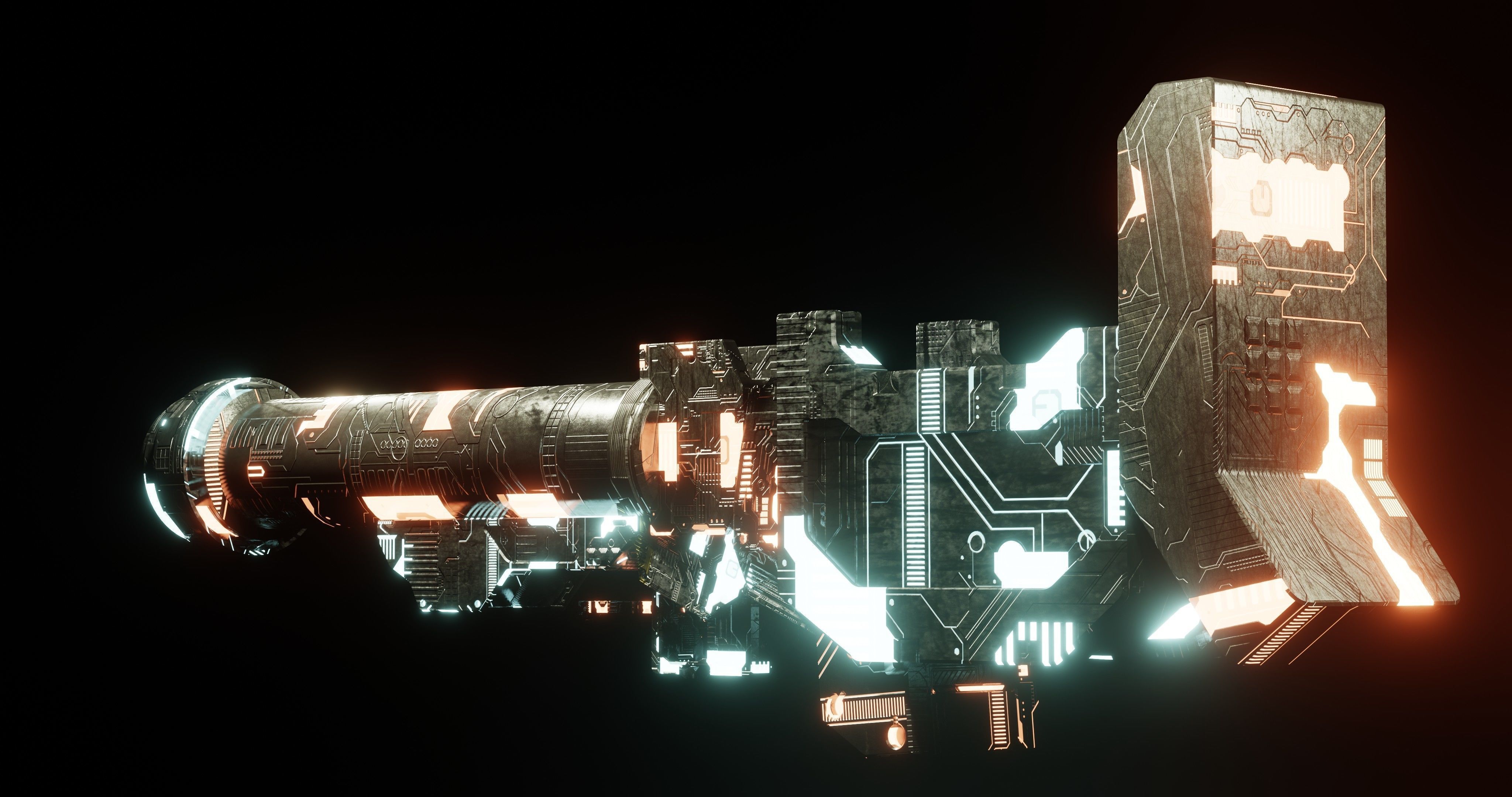 Sci-fi Gun 3D model_6