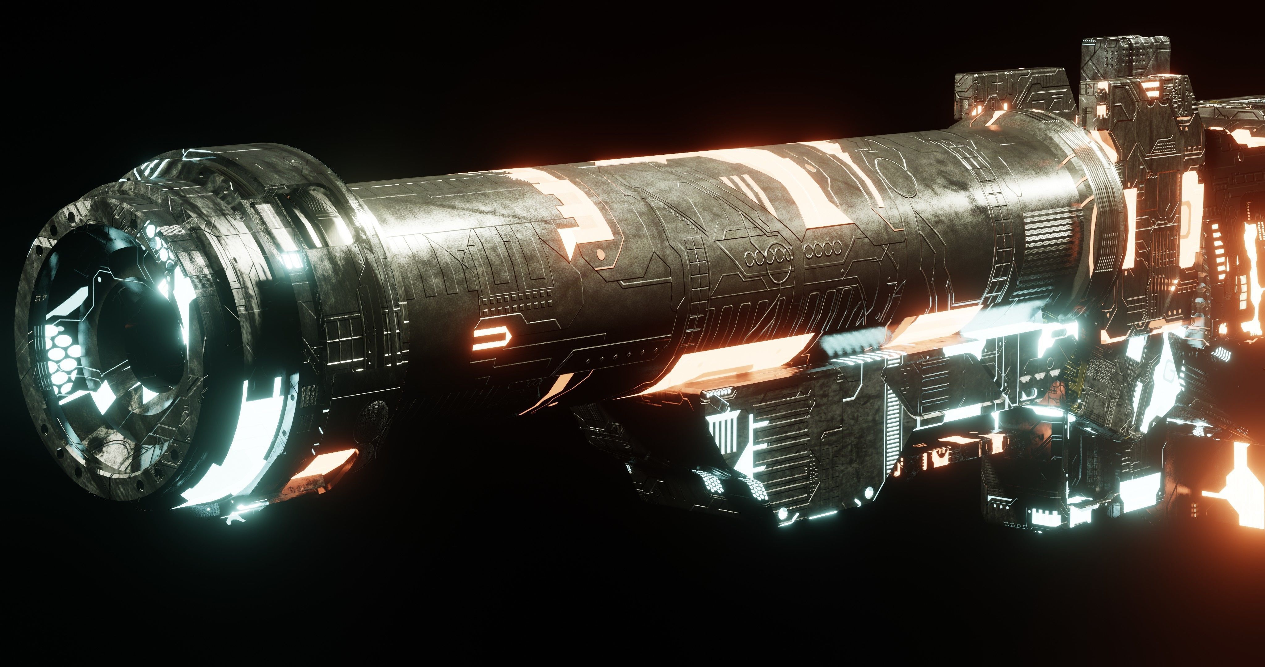 Sci-fi Gun 3D model_3
