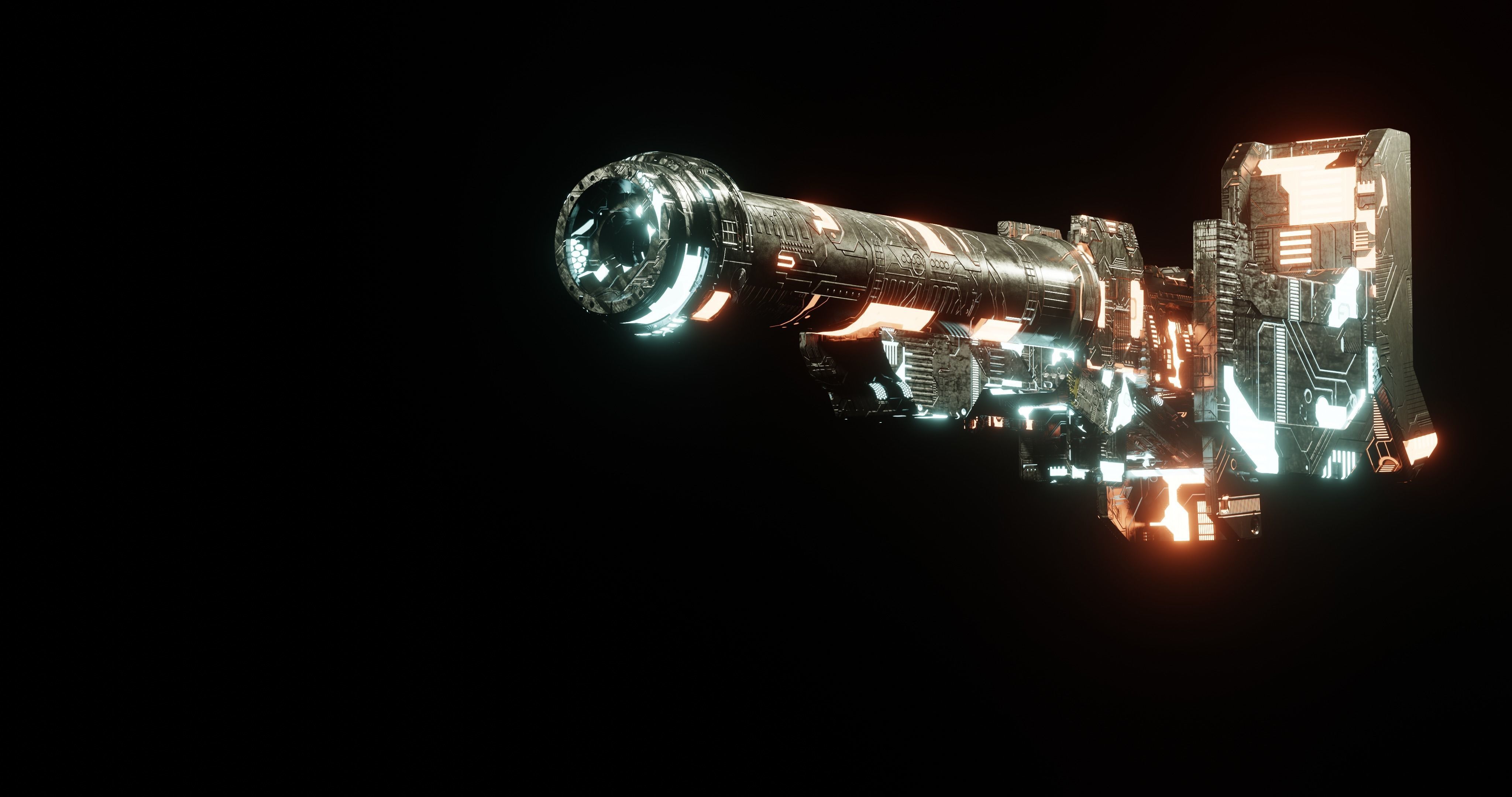Sci-fi Gun 3D model_2