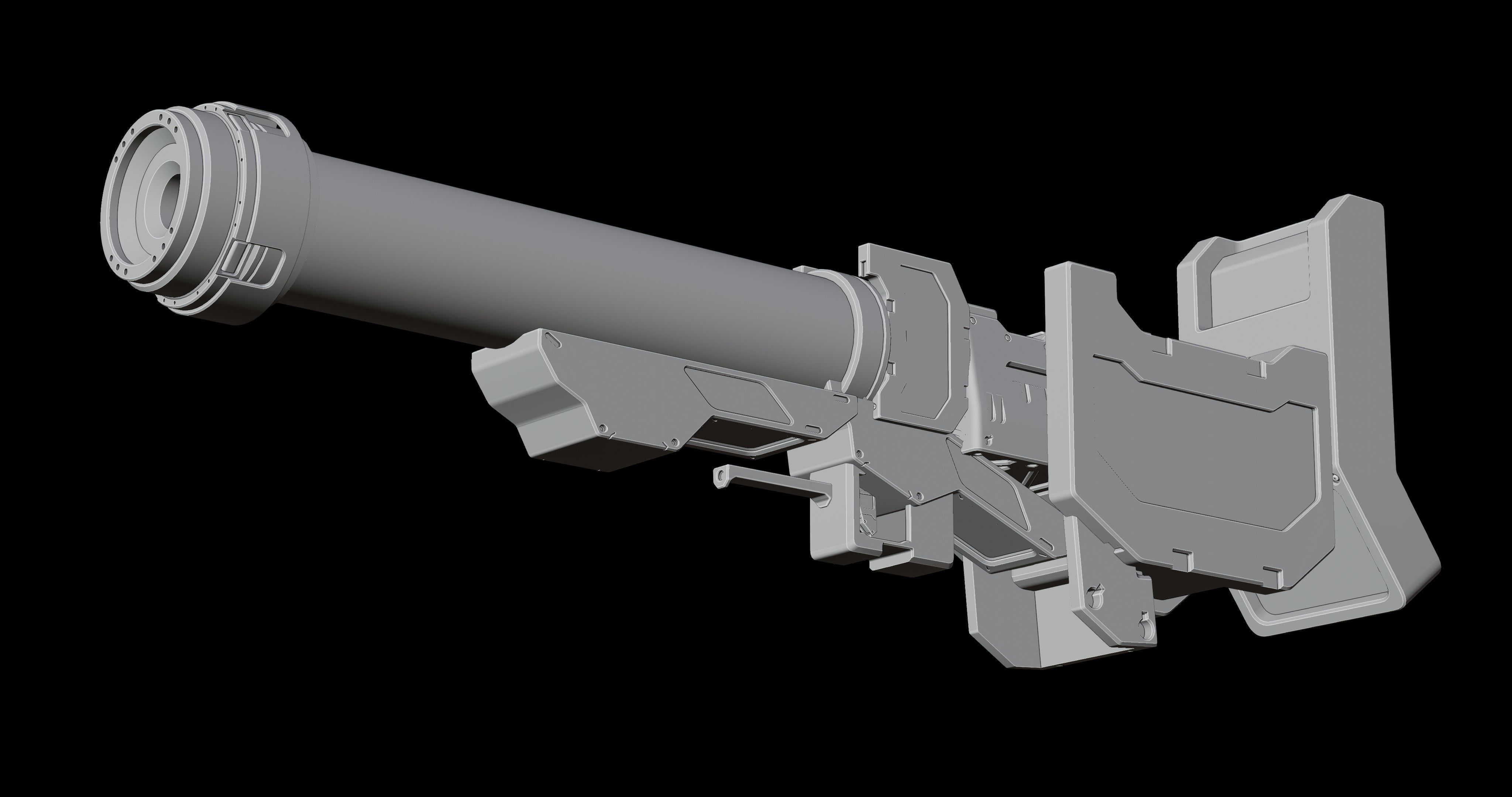 Sci-fi Gun 3D model_12