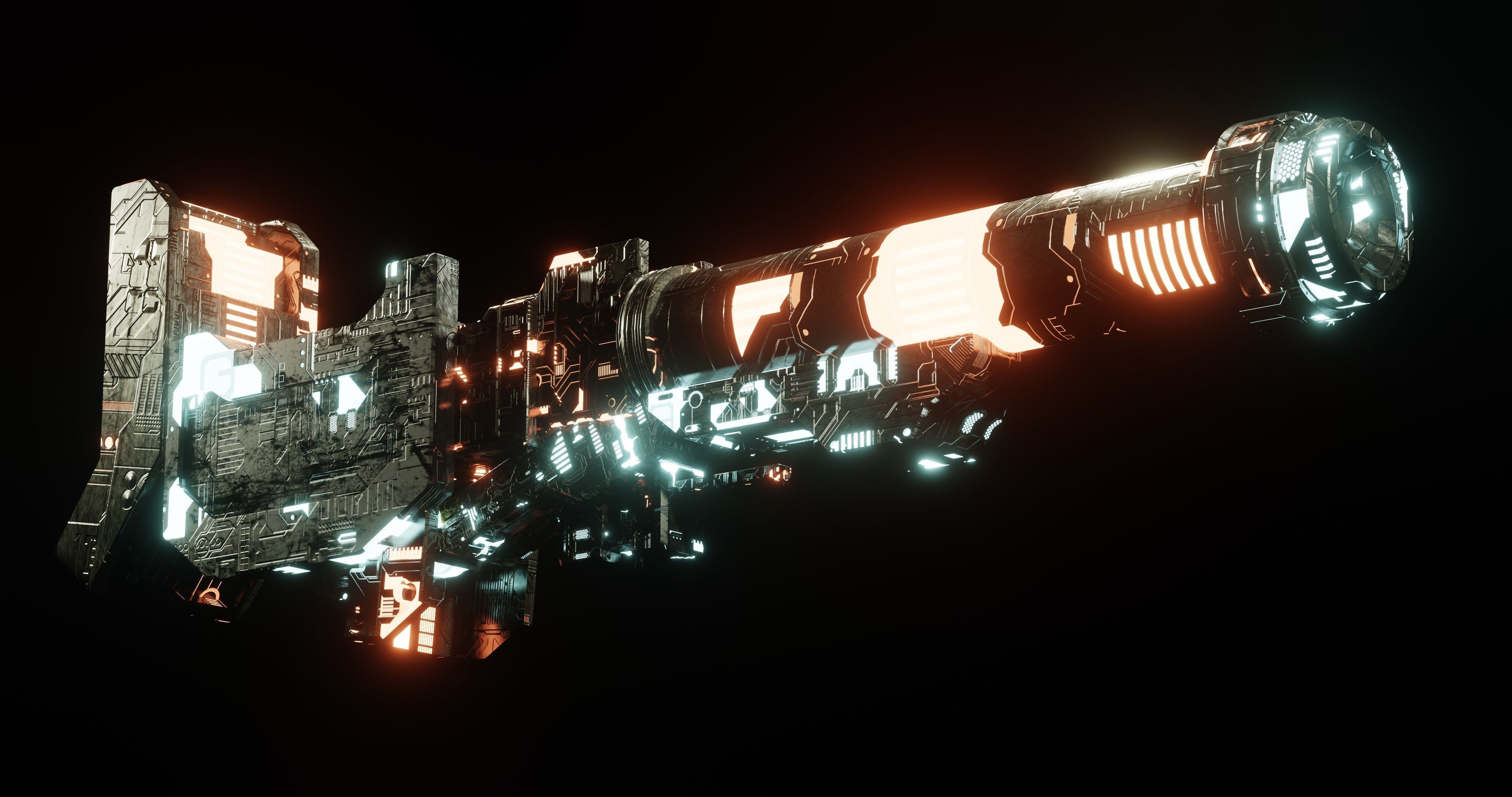 Sci-fi Gun 3D model_9