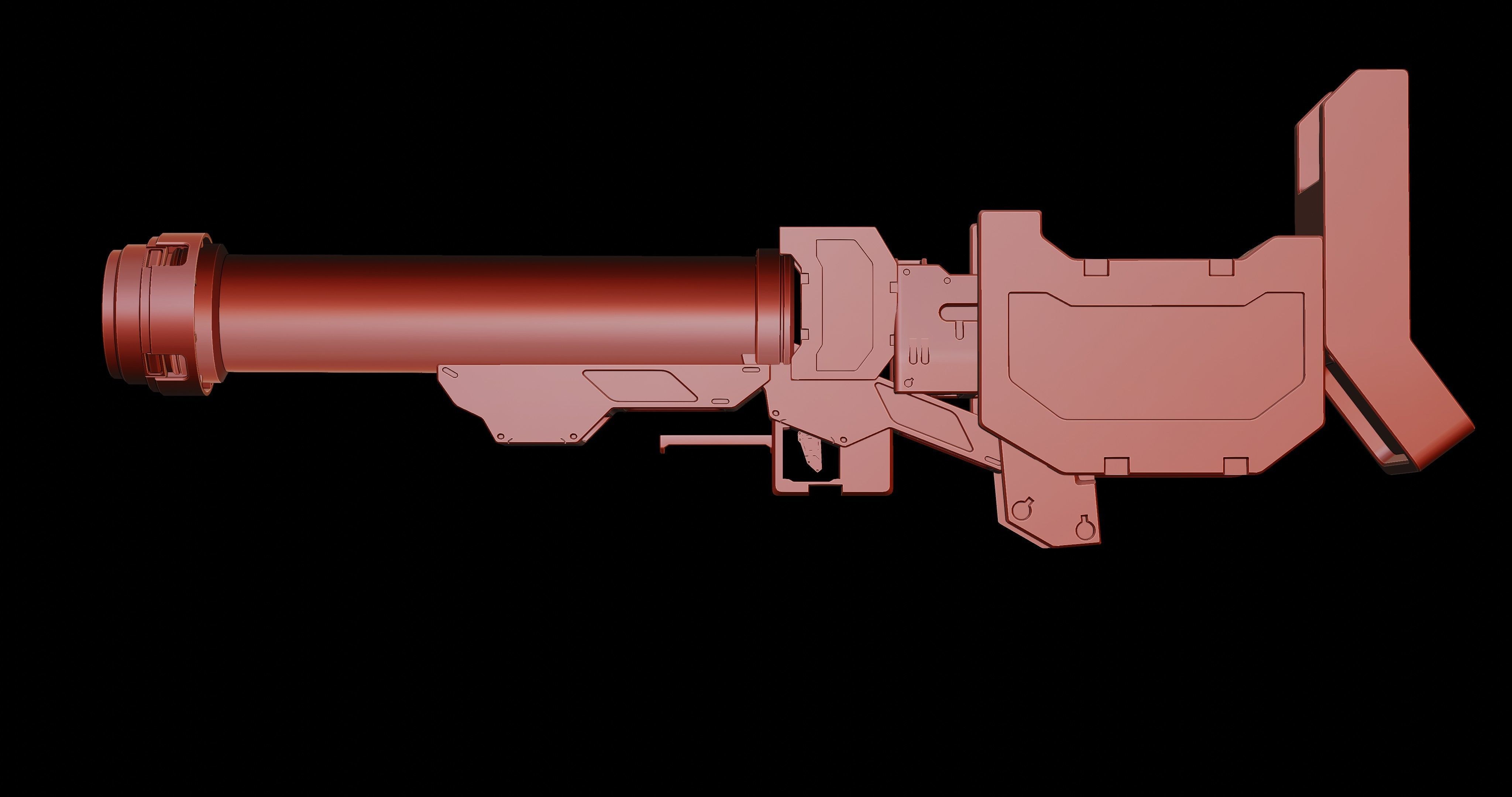 Sci-fi Gun 3D model_14