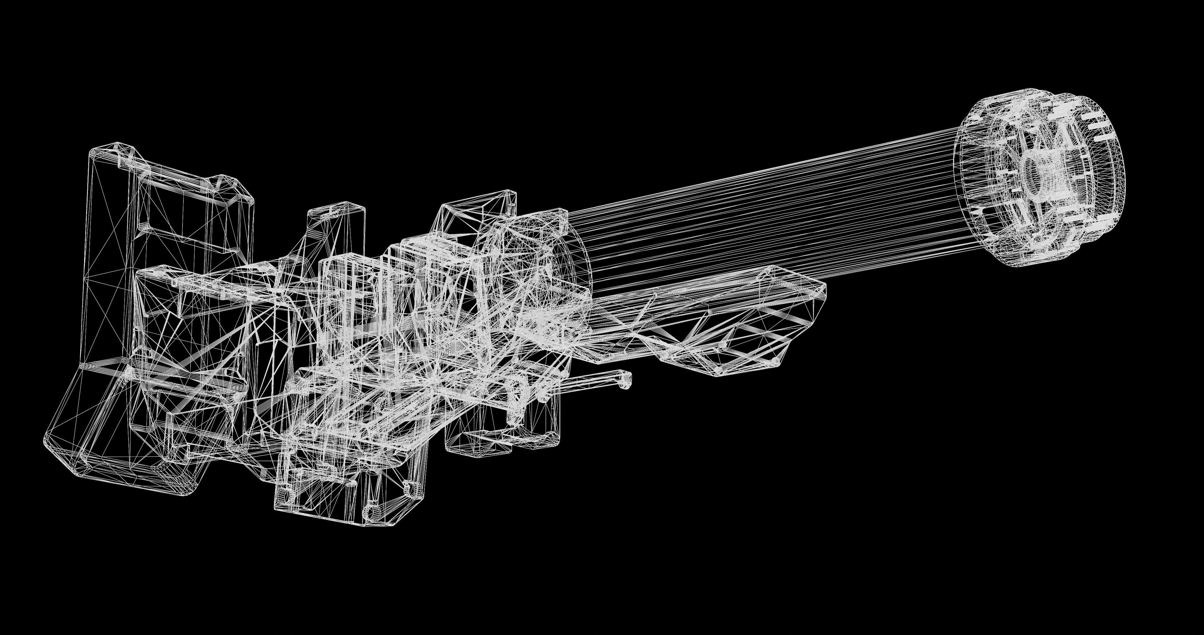 Sci-fi Gun 3D model_10