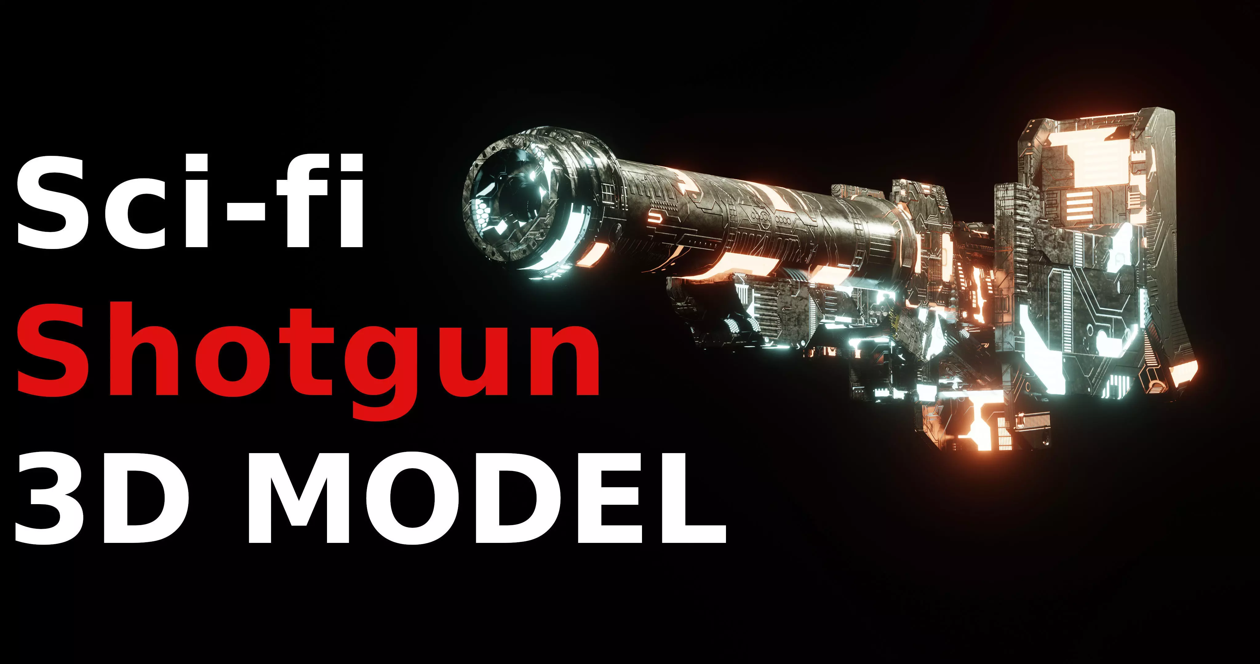 Sci-fi Gun 3D model_0