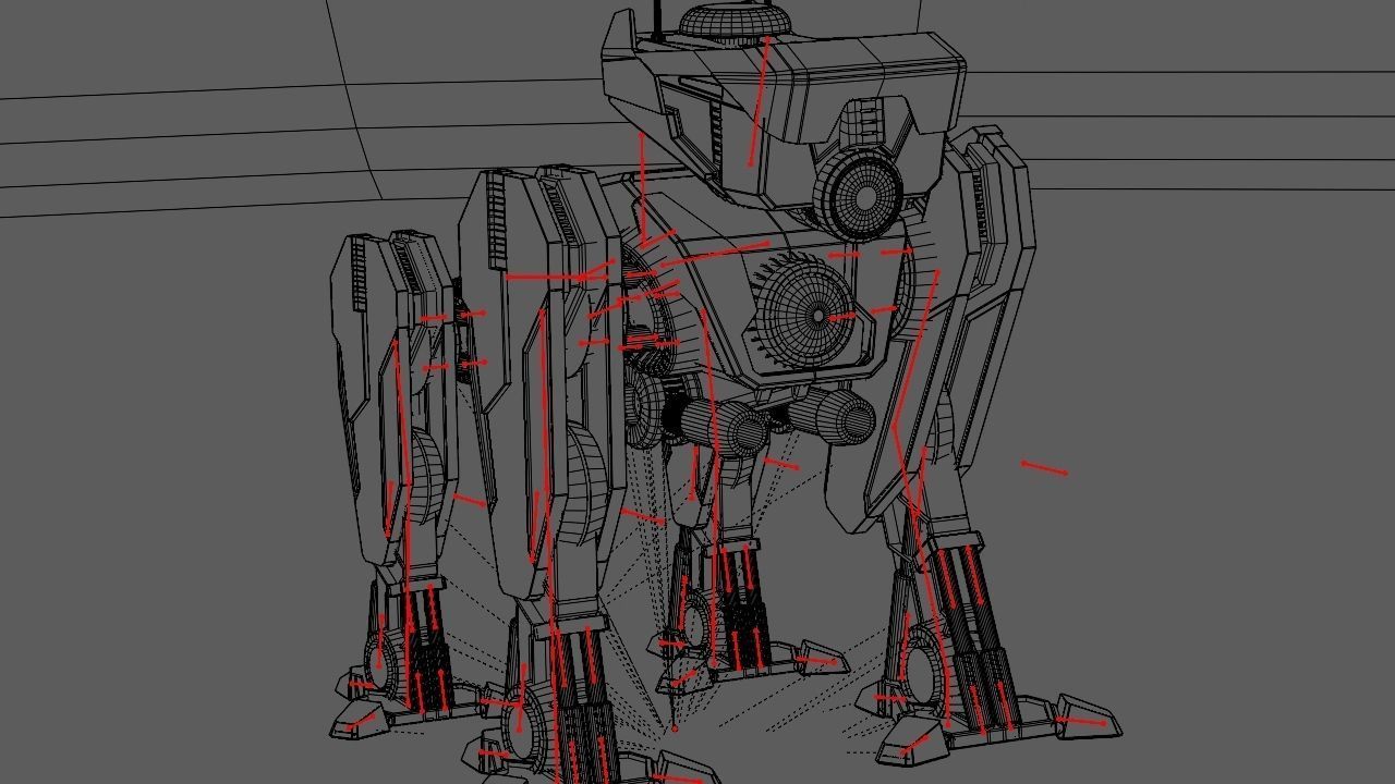 Military Droid  rigged character 3D model_30