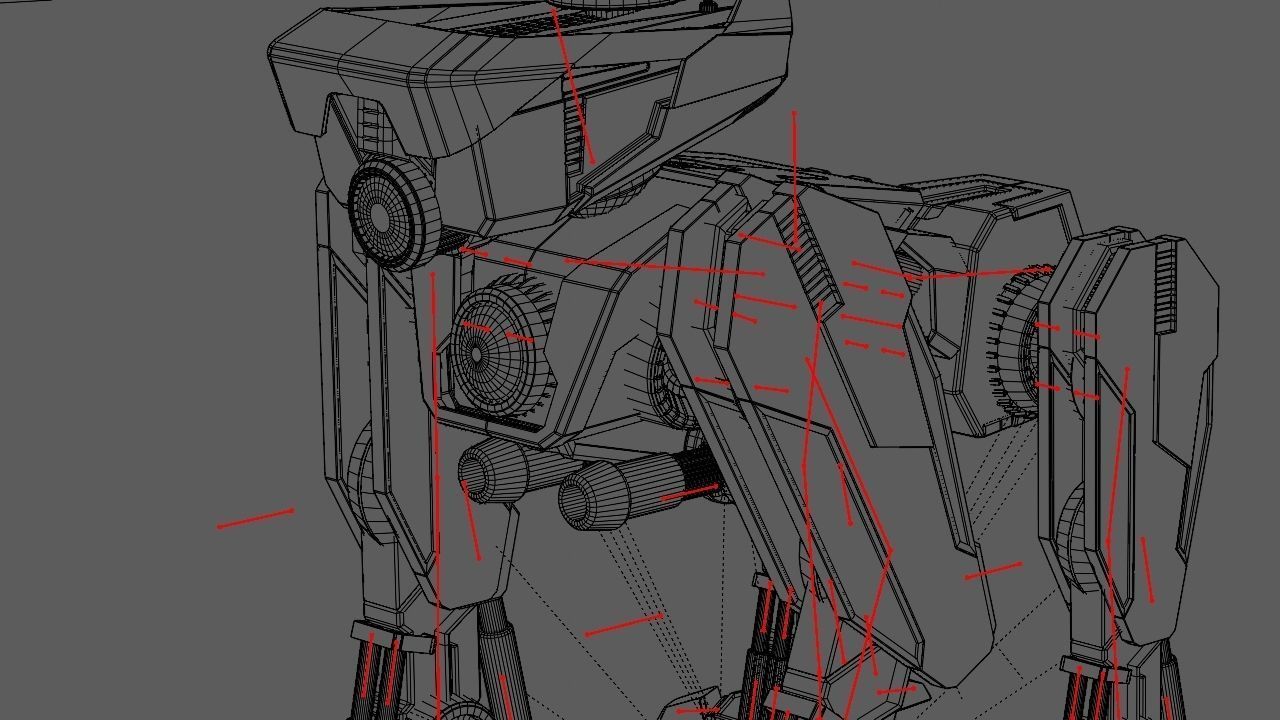 Military Droid  rigged character 3D model_32