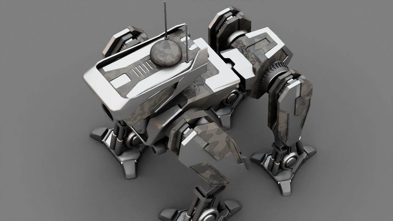 Military Droid  rigged character 3D model_20