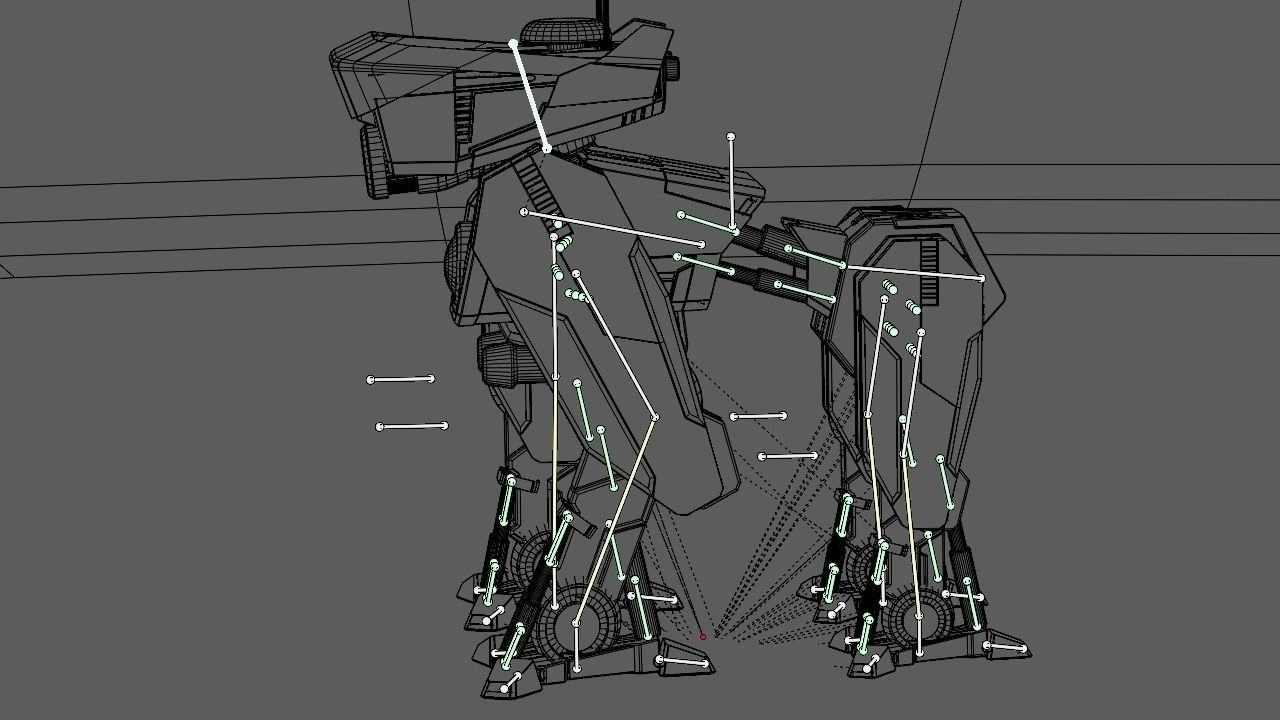 Military Droid  rigged character 3D model_33