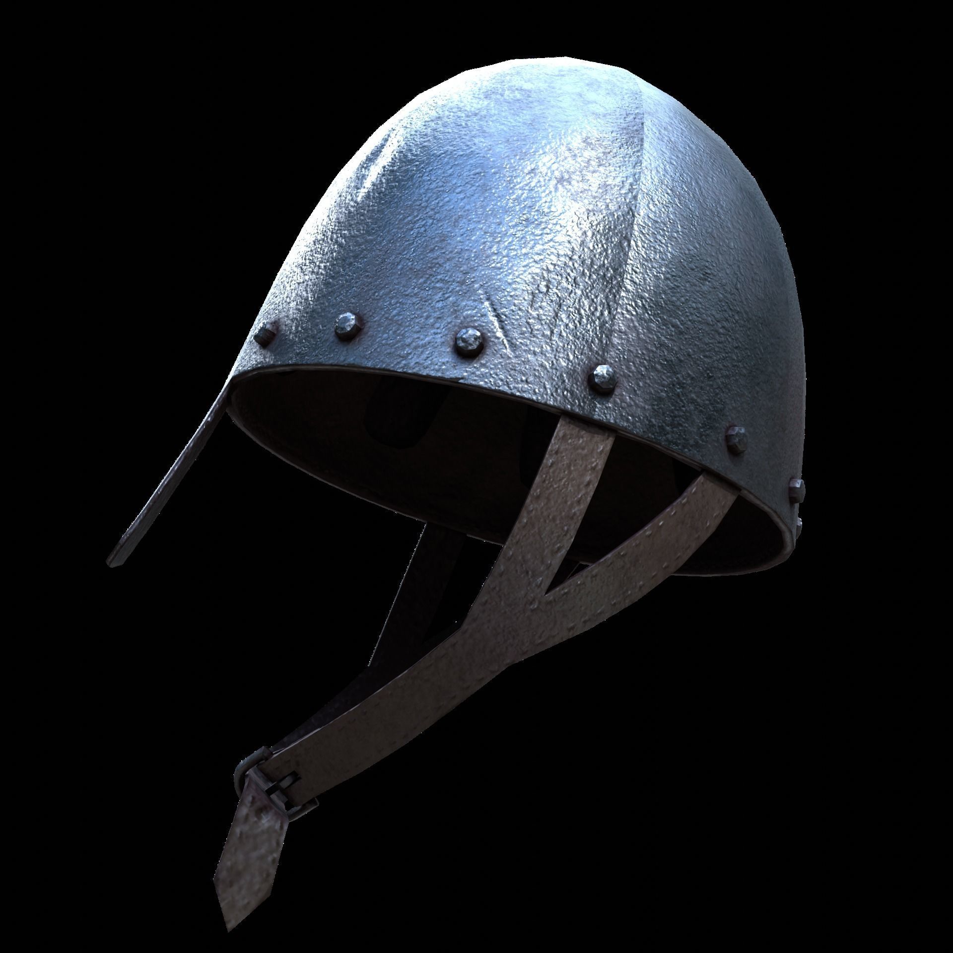Norman Helmet Low-poly 3D model_5