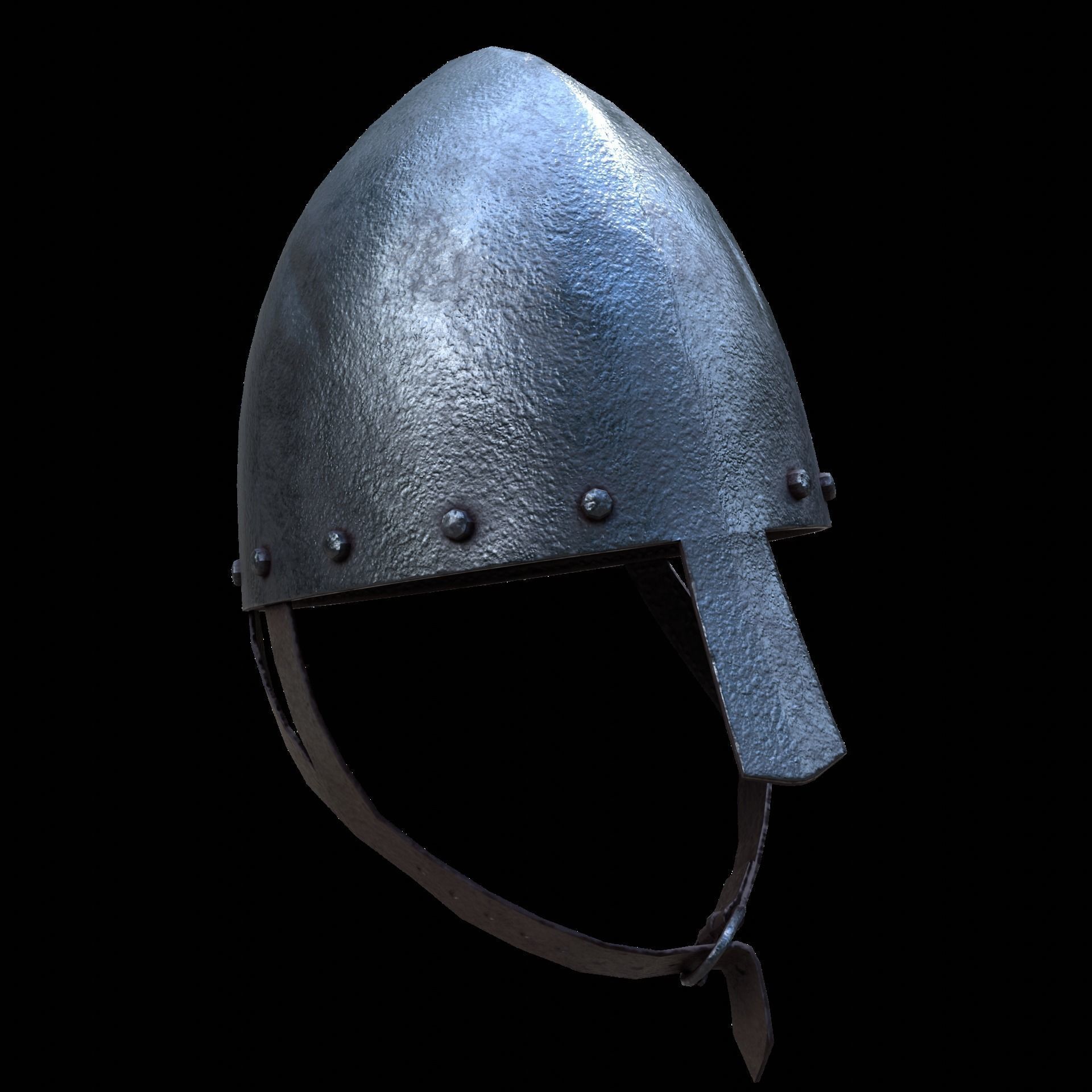 Norman Helmet Low-poly 3D model_6