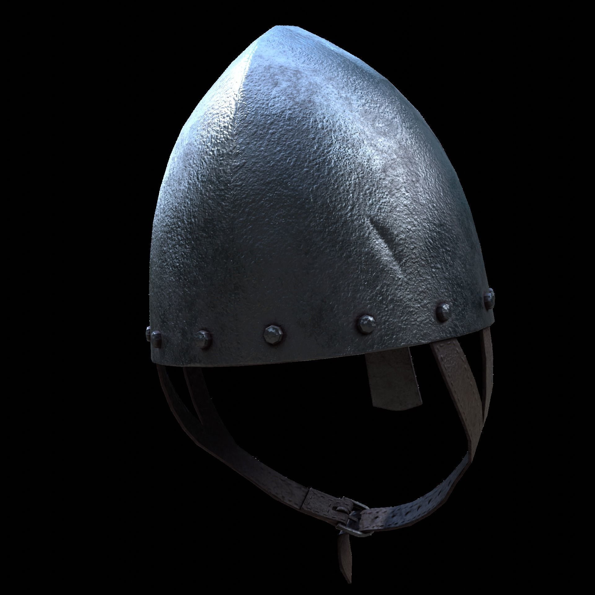 Norman Helmet Low-poly 3D model_3