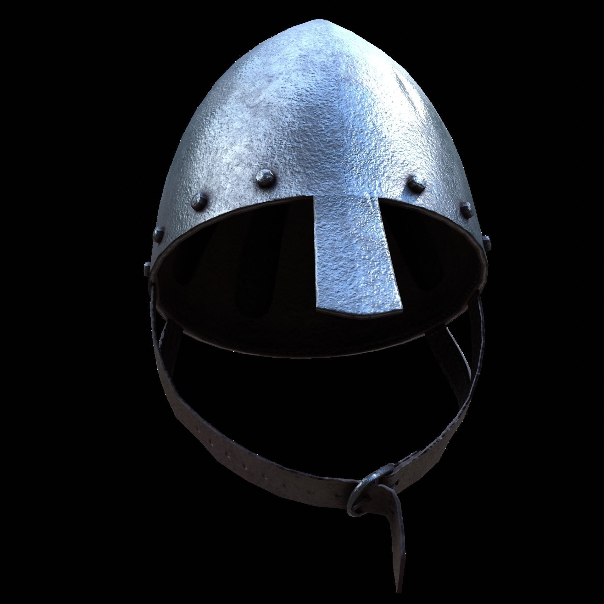 Norman Helmet Low-poly 3D model_2