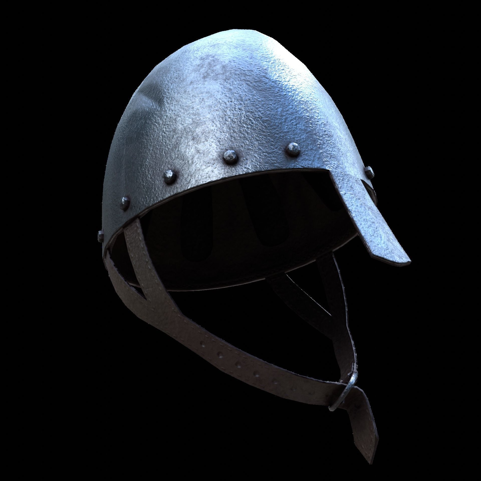 Norman Helmet Low-poly 3D model_1