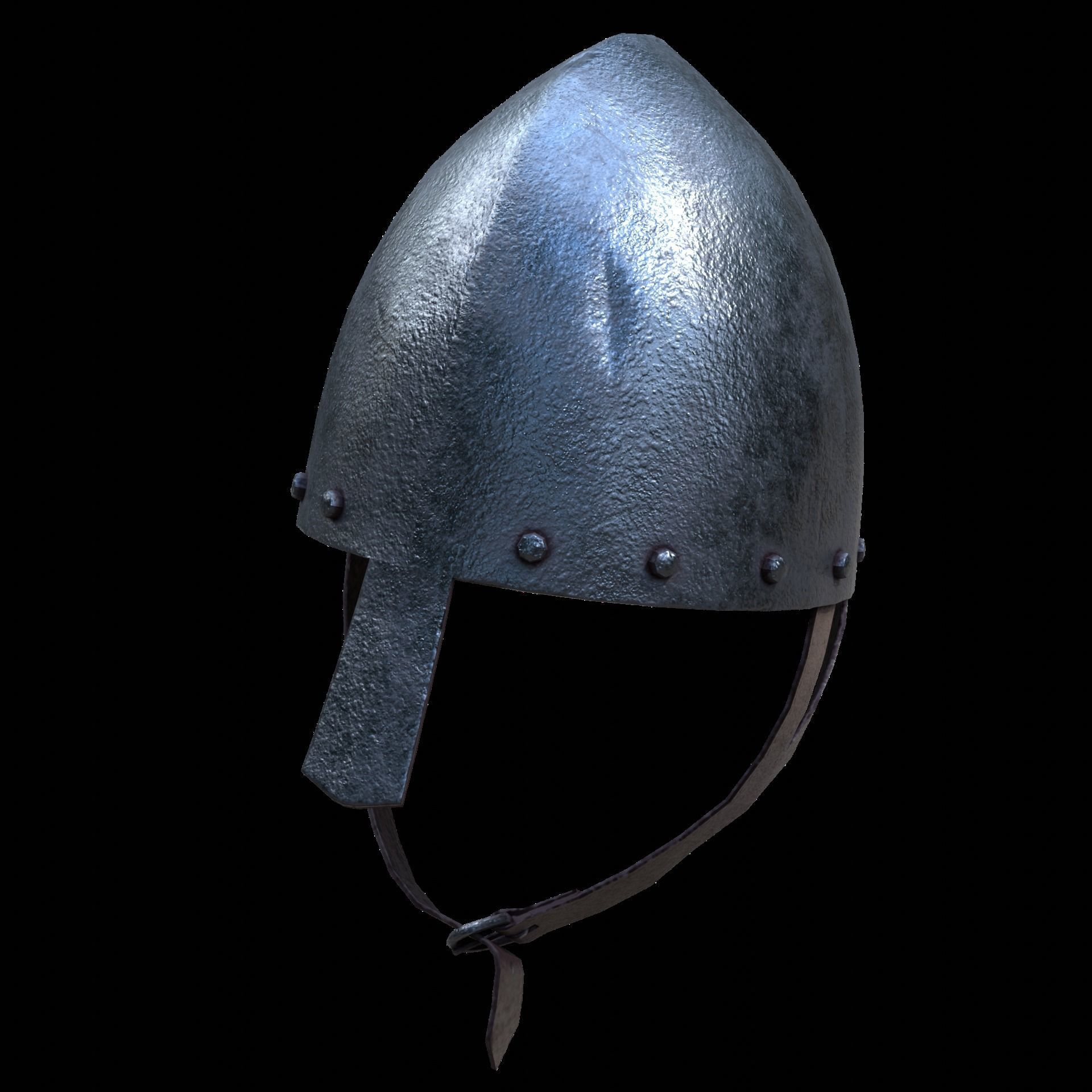Norman Helmet Low-poly 3D model_4