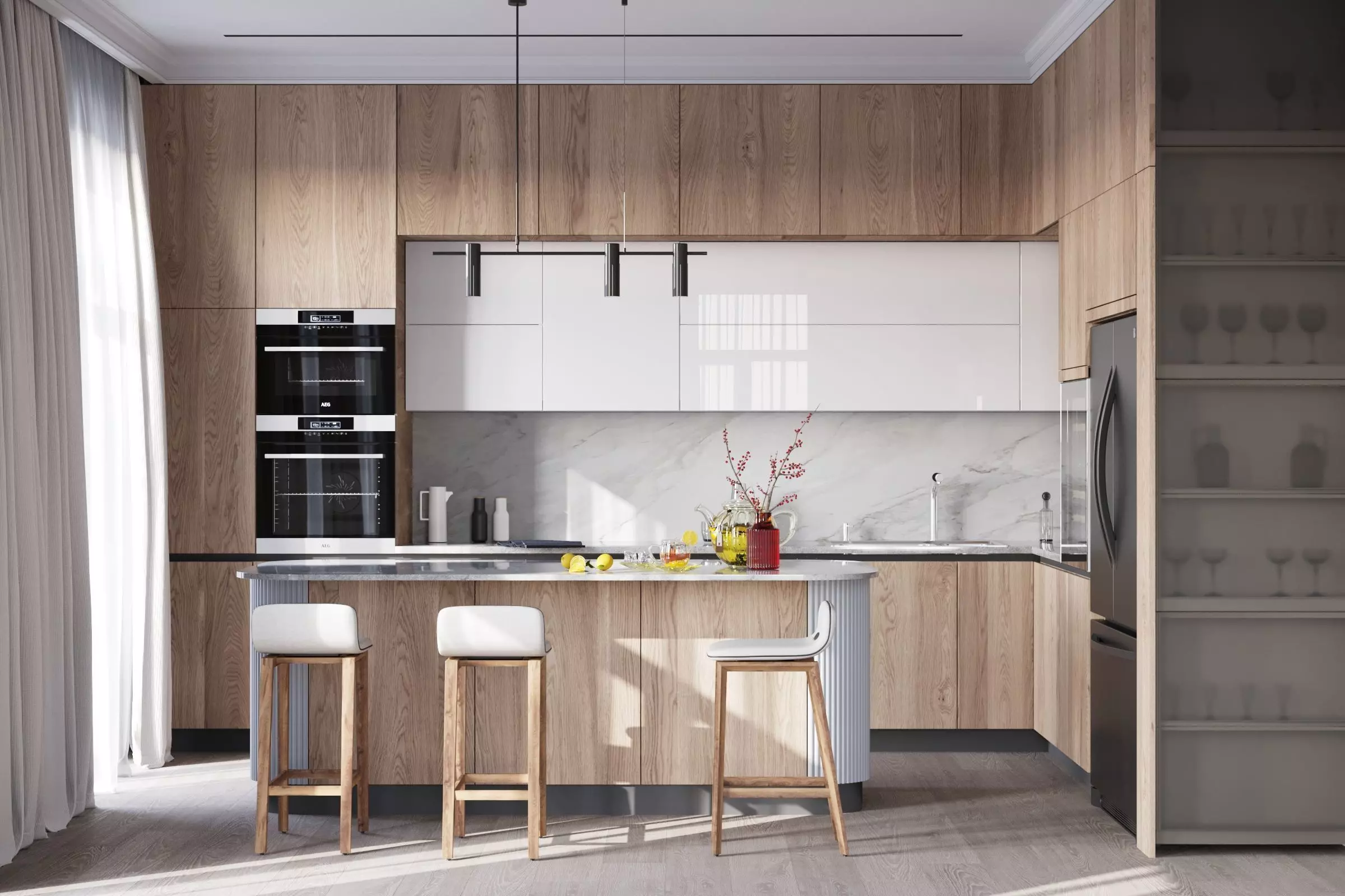 KitchenSet 001 3D model_0