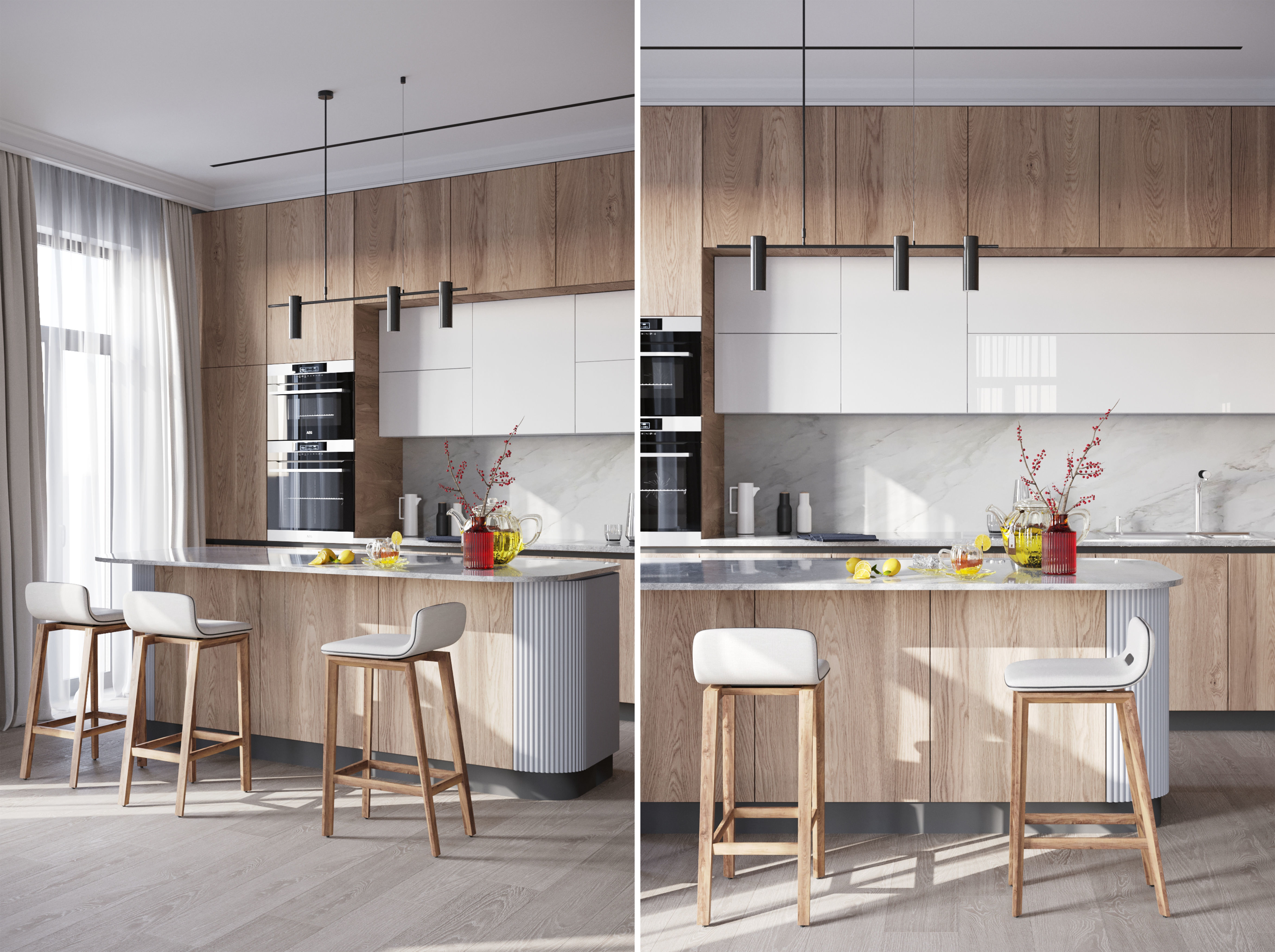 KitchenSet 001 3D model_1