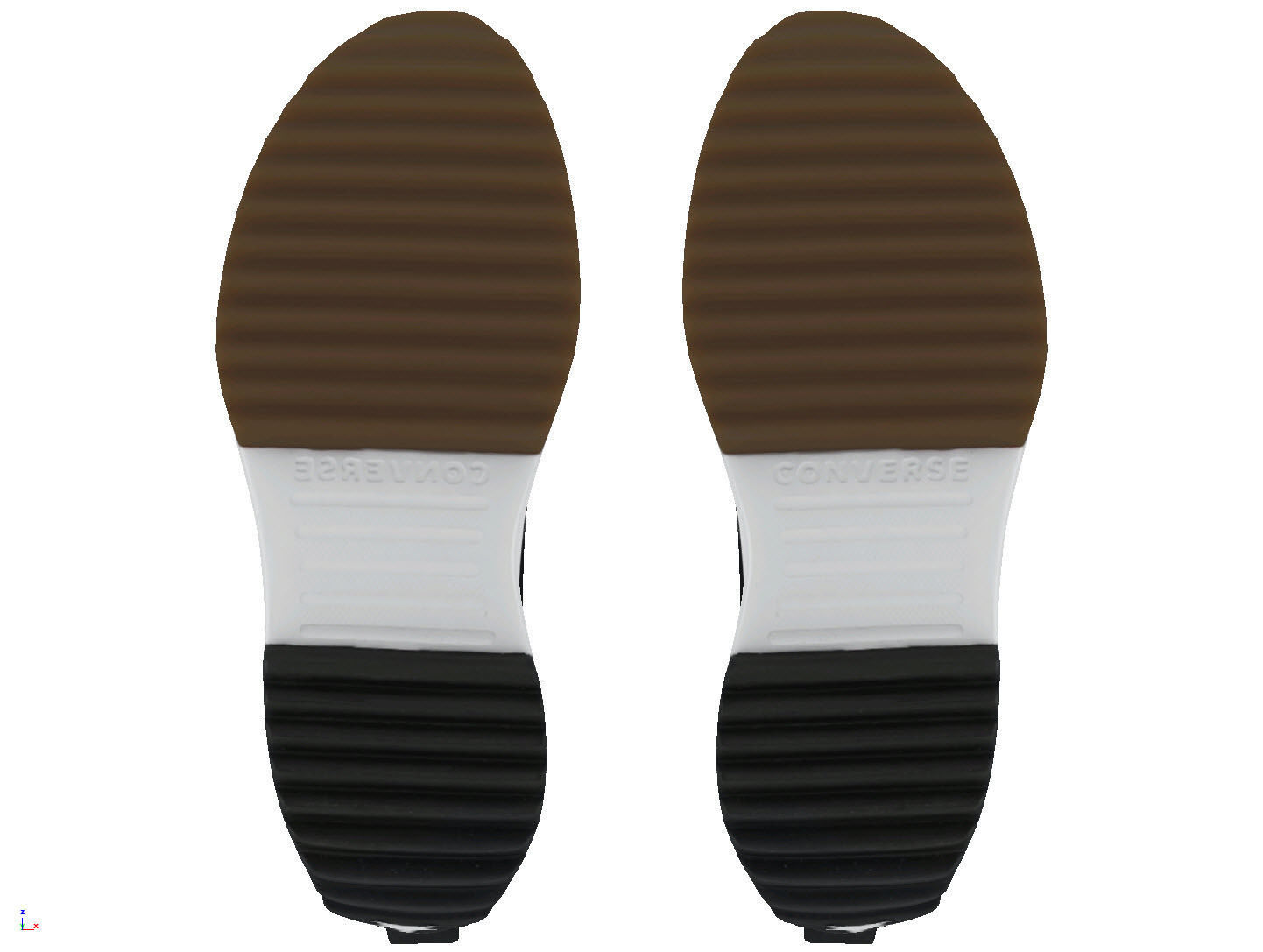 Converse Run Star Hike Hi Black White Gum 3D model_7