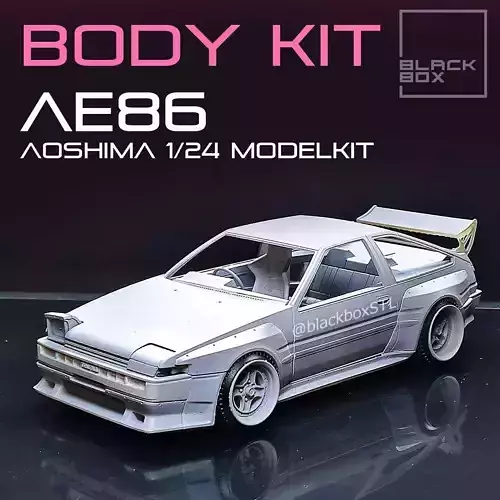 Bodykit for AE86 AOSHIMA 1-24th Modelkit 3D print model