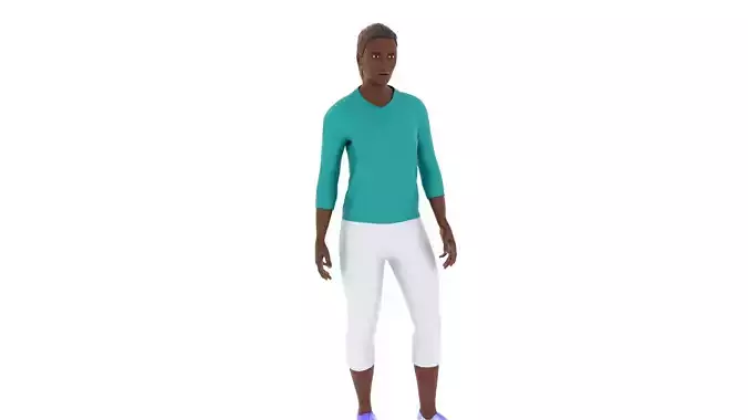 Woman in shirt and pants