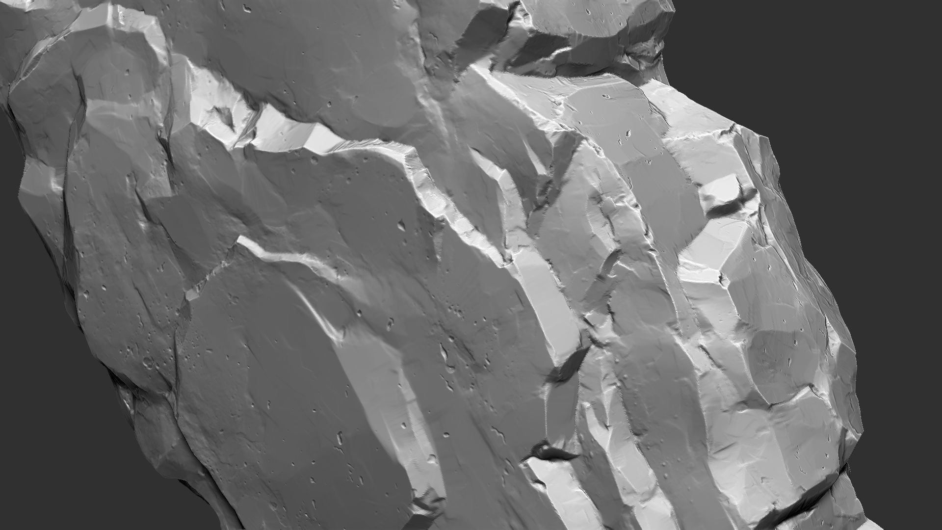 3D Mountain rock Zbrush sculpt 3D model_10