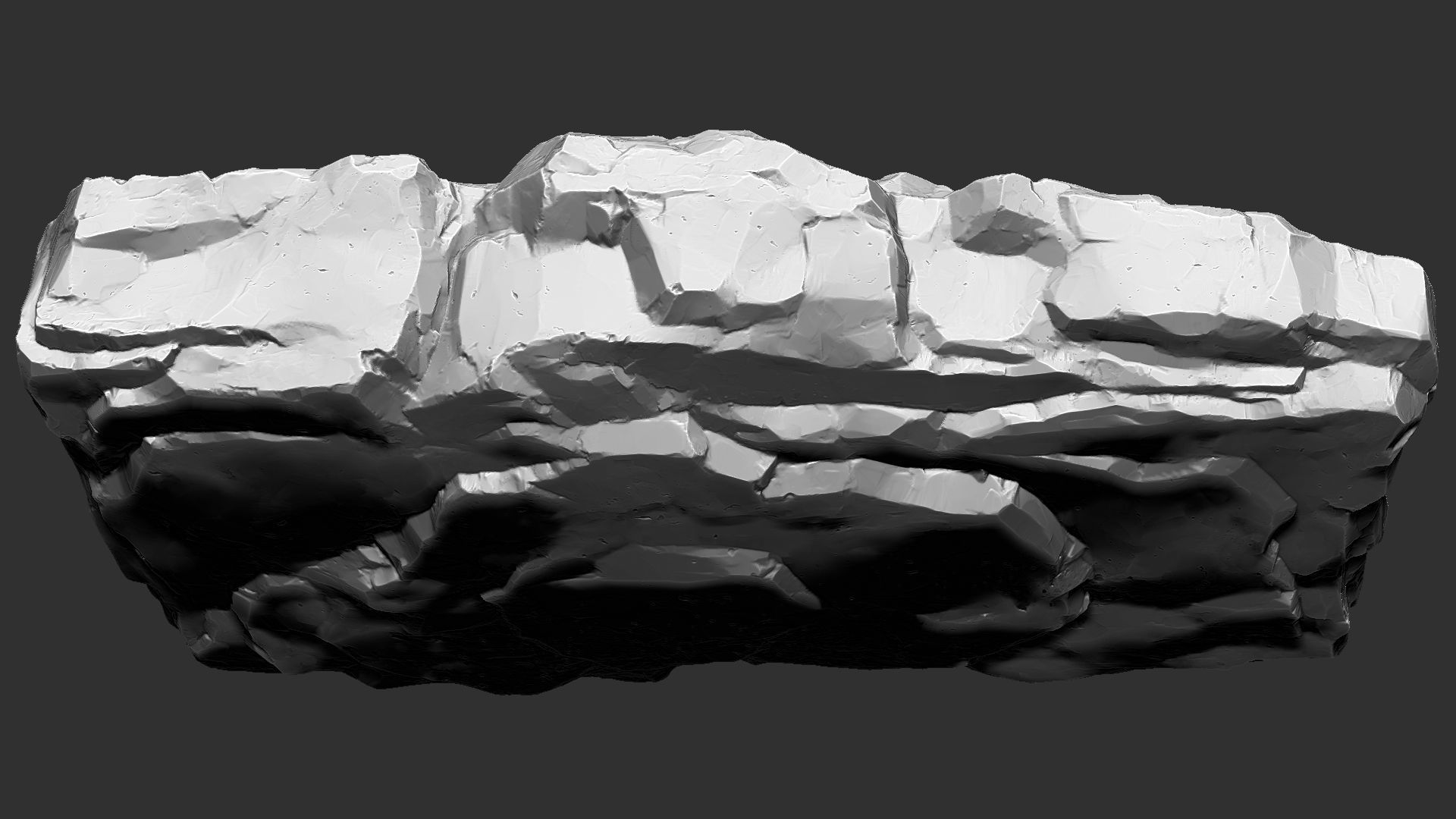 3D Mountain rock Zbrush sculpt 3D model_5