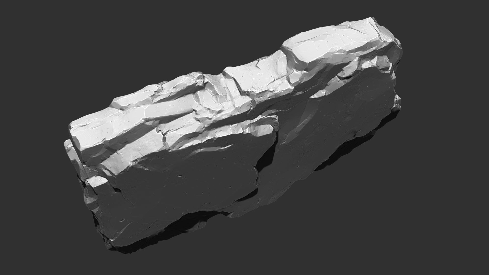 3D Mountain rock Zbrush sculpt 3D model_14