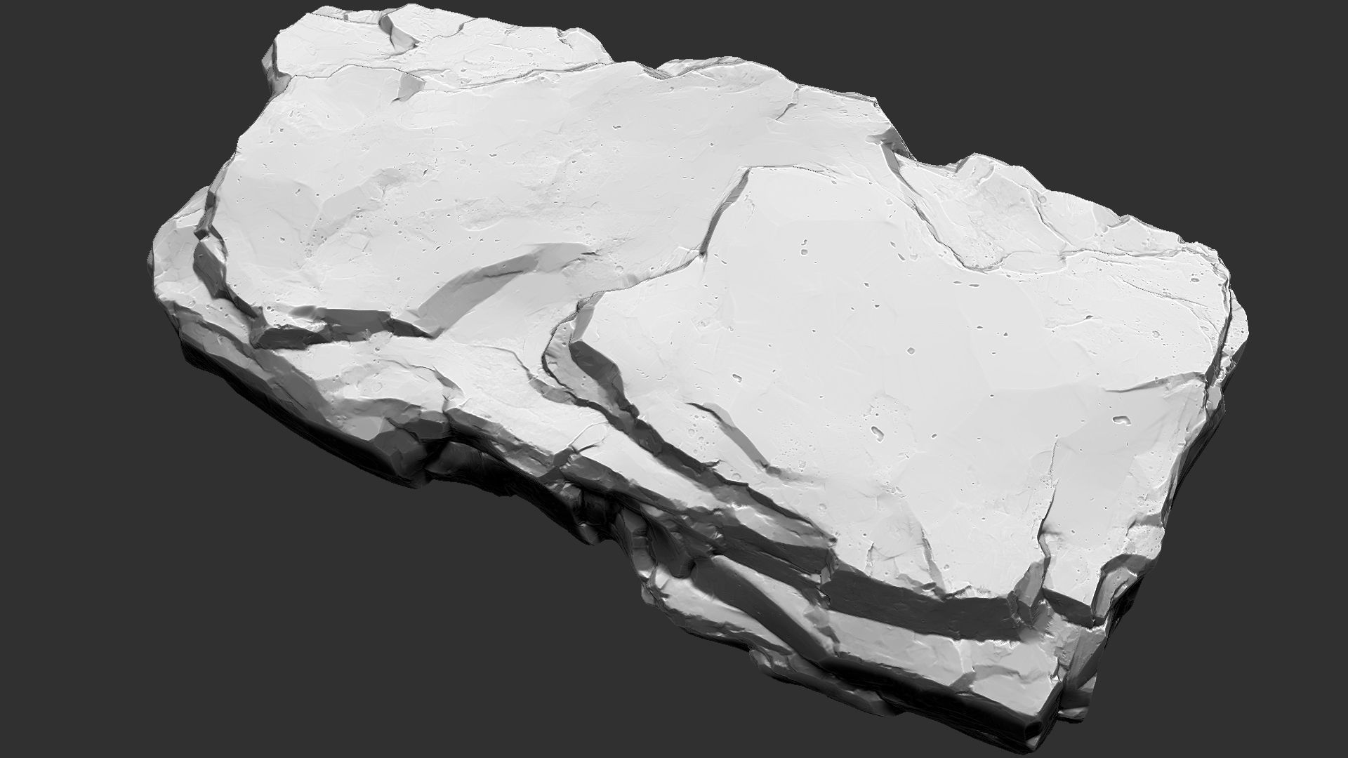 3D Mountain rock Zbrush sculpt 3D model_1