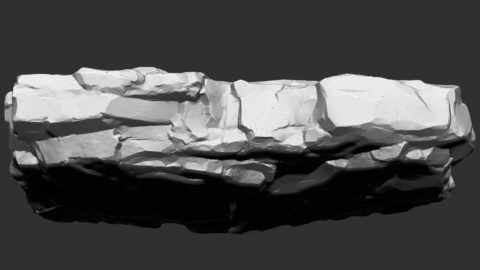 3D Mountain rock Zbrush sculpt 3D model_11