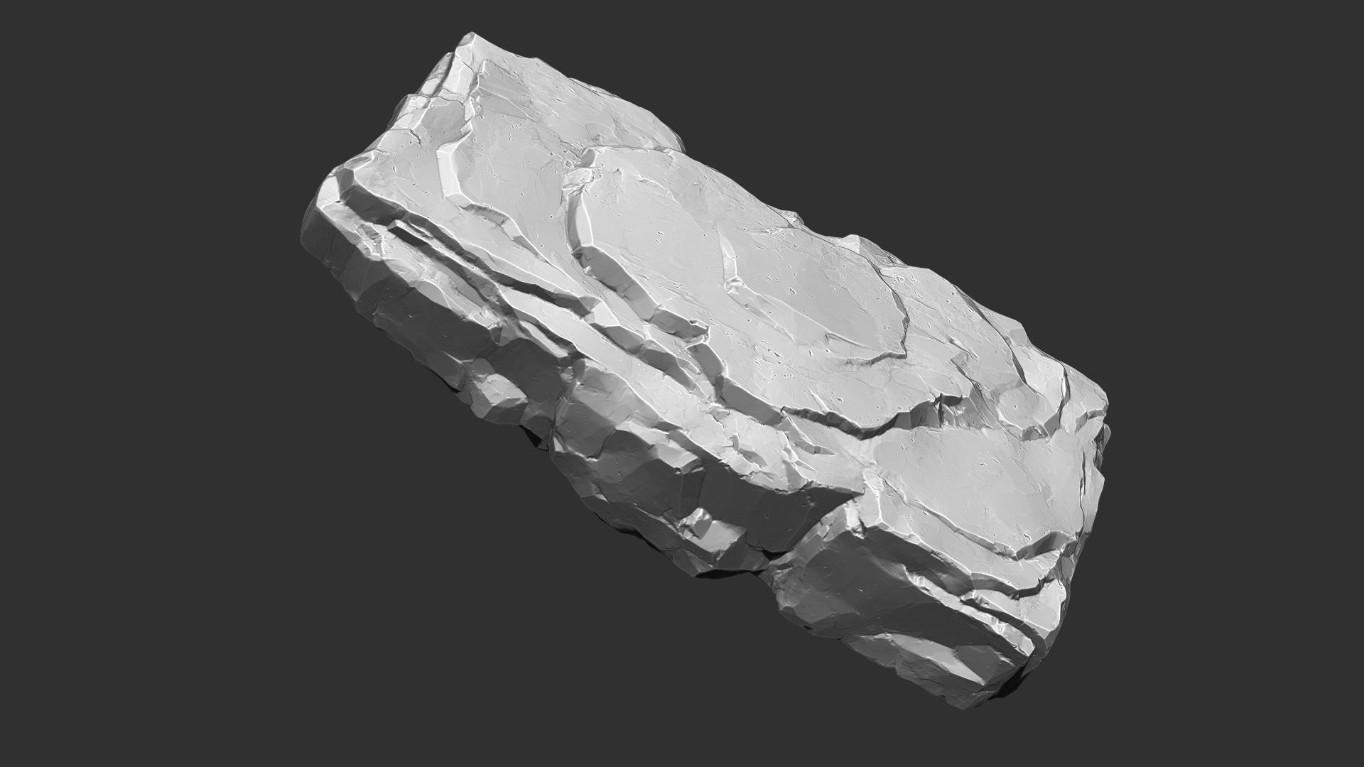 3D Mountain rock Zbrush sculpt 3D model_15