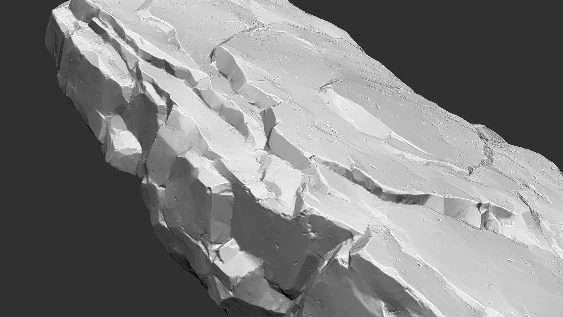 3D Mountain rock Zbrush sculpt 3D model_13
