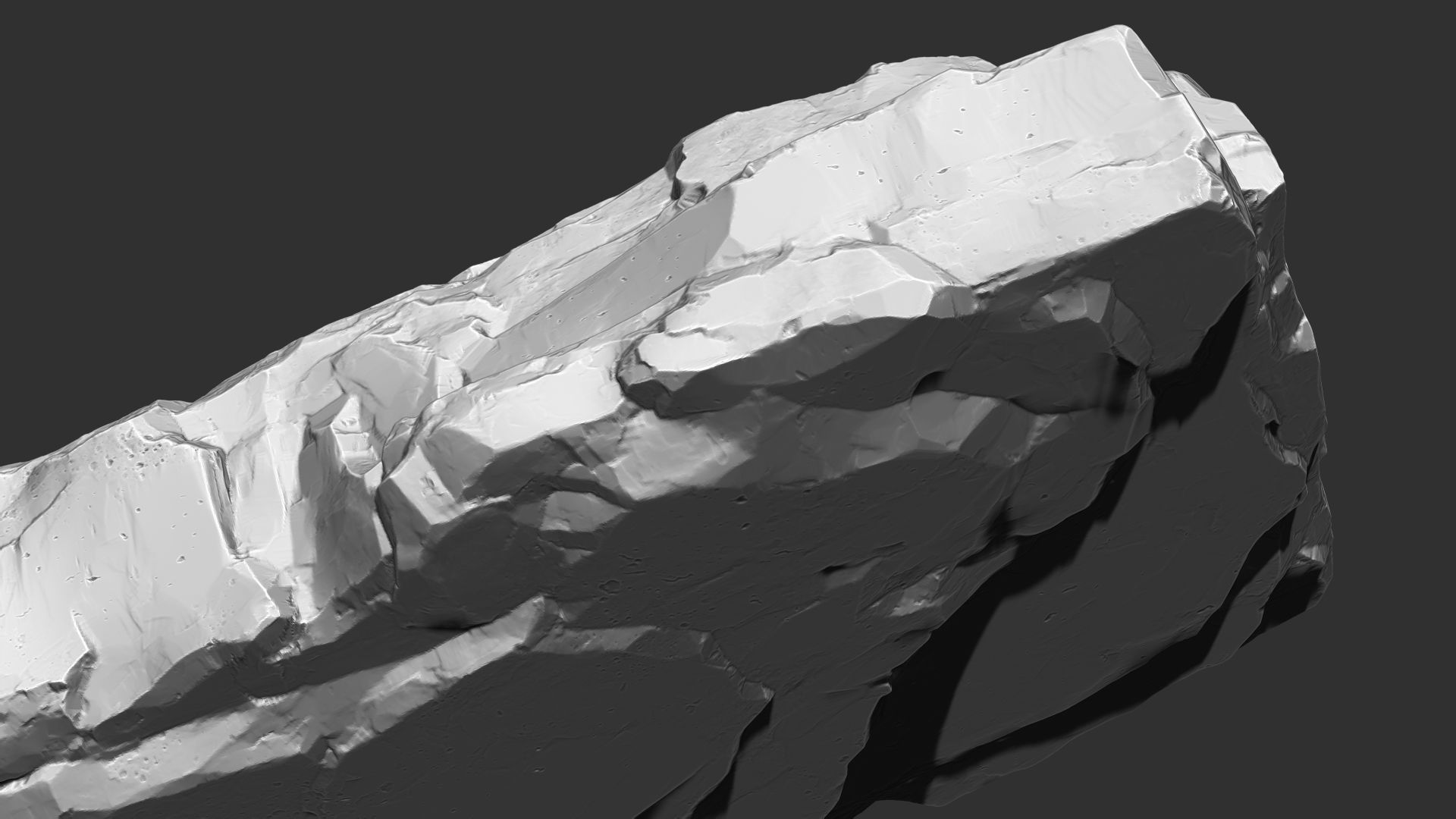 3D Mountain rock Zbrush sculpt 3D model_16