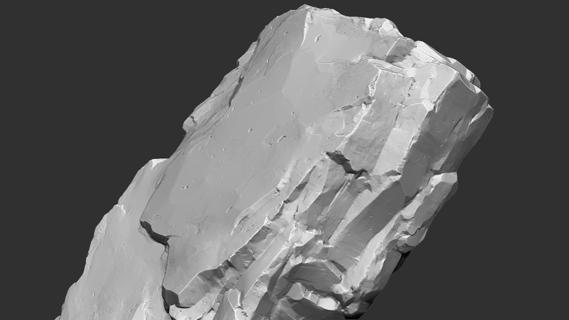 3D Mountain rock Zbrush sculpt 3D model_8