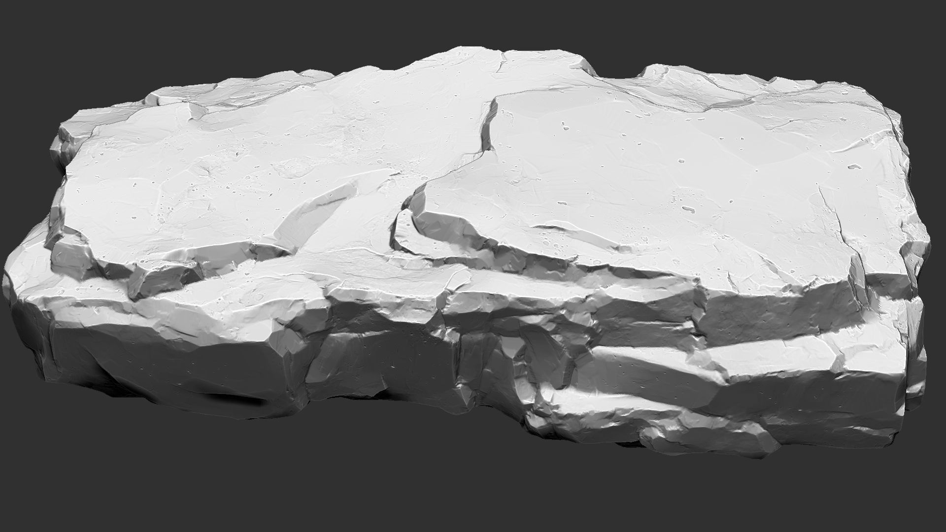 3D Mountain rock Zbrush sculpt 3D model_4
