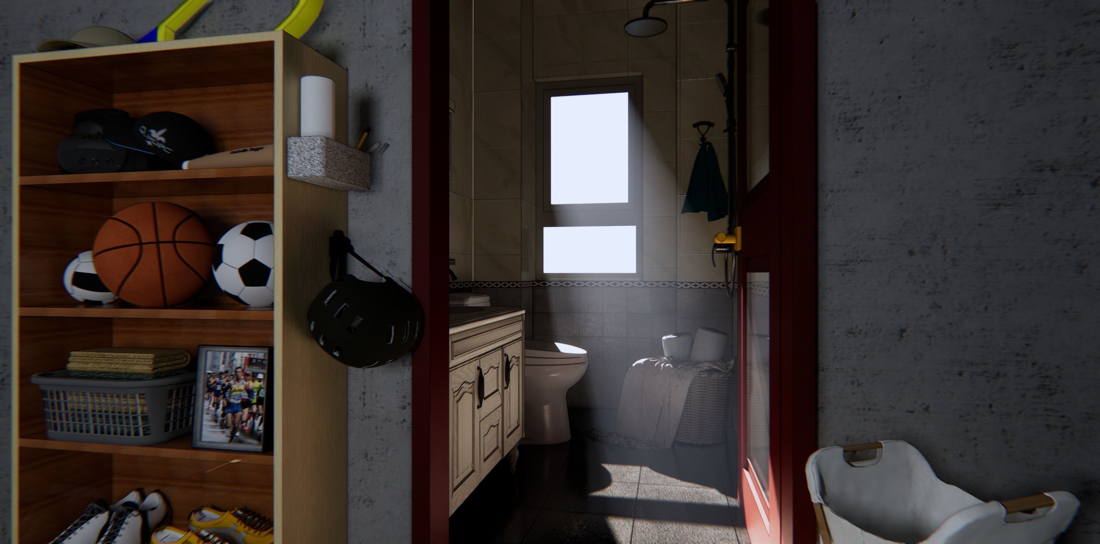 bathroom interior 3D model_1