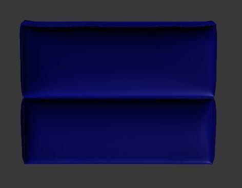 Armchair modern lounge chair Low-poly 3D model_11